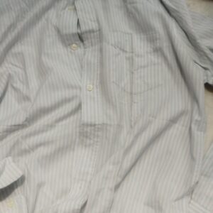 Men Check Shirt White And Sky Blue Color M