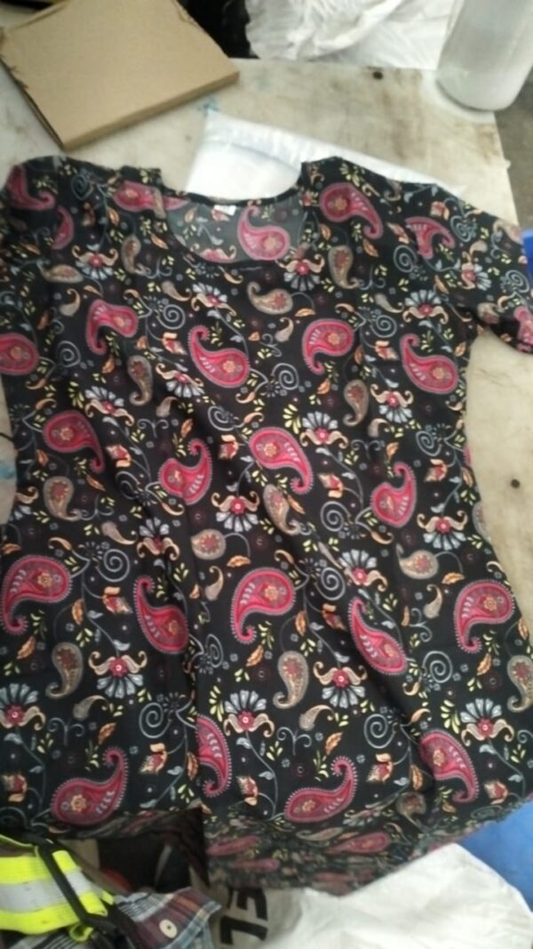 Woman Black Printed Kurti Size M