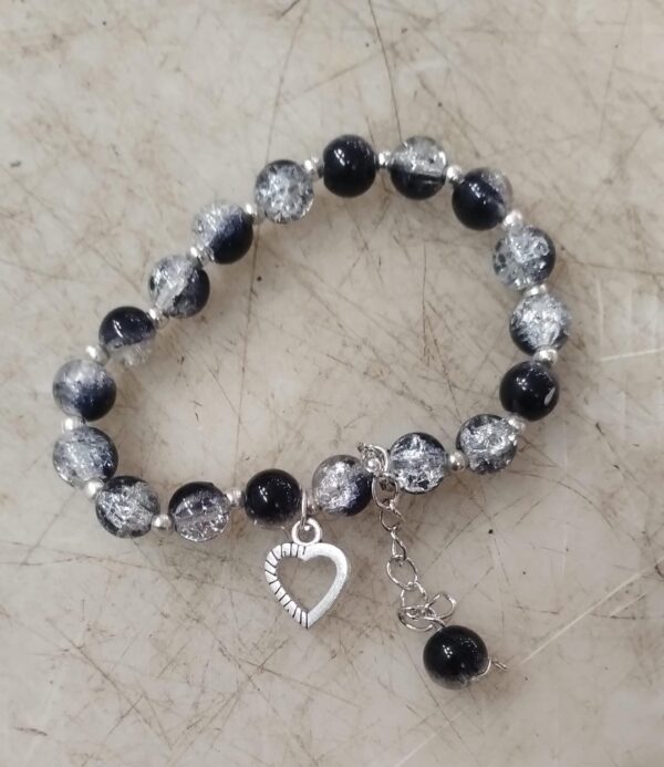 Crystal Beaded Bracelet For Women Black