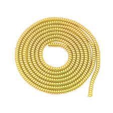 Metallic Finish Cable Spiral Protector Golden Colour