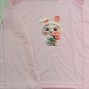 Women Pink Color Full Sleeve Crop Top Size L