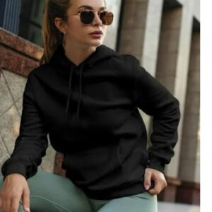 Gorkh Womens Black Hooded Sweatshirt Size Xs