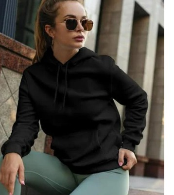 Gorkh Womens Black Hooded Sweatshirt Size Xs