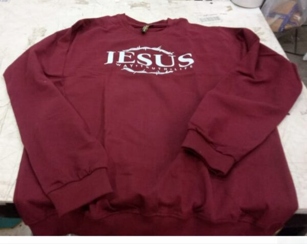 Rockland Maroon Printed Men s Sweatshirt Size Xl