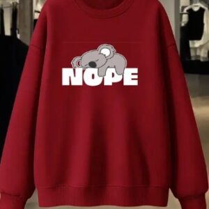 Womens Trendy Sweatshirts Red Size M