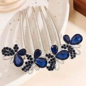 Bridal Hair Accessories Side Comb For Women Blue
