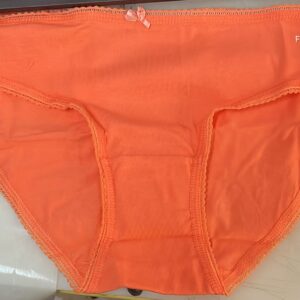 Women Light Orange Colour Cotton Panty Size M