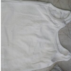 Women White Crop Top Sleeveless Size M