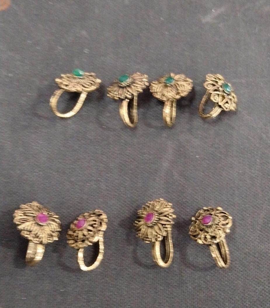 Golden Color Nose Pin Pack Of 8