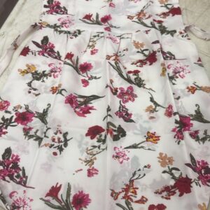 Women Top White Color Size S Flower Printed