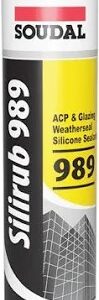 Soudal Silirub 989 Acp And Glazing Weatherseal Silicone Sealant 405G