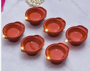 Water Sensor Diya Set Of 6