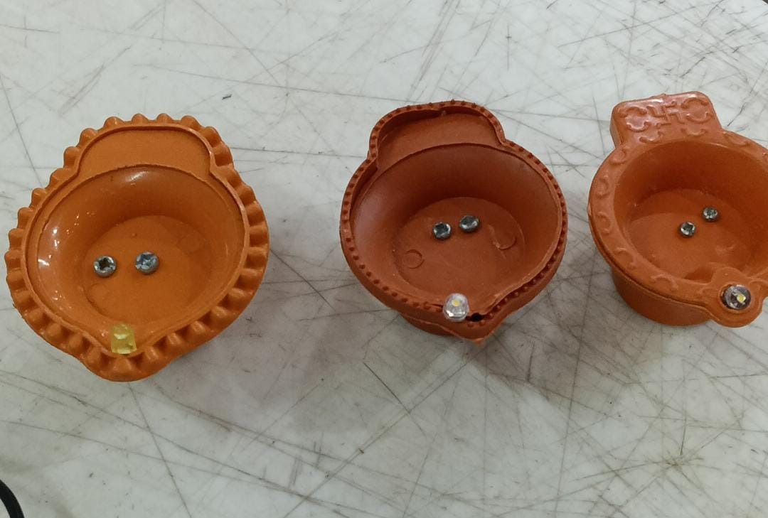 Water Sensor Diya Set Of 3