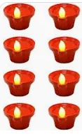 Water Led Sensor Diya 8 Pcs