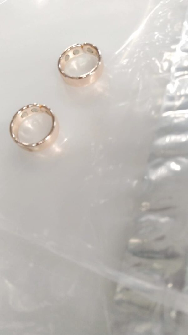 Rose Golden Color Men Ring Pack Of 2
