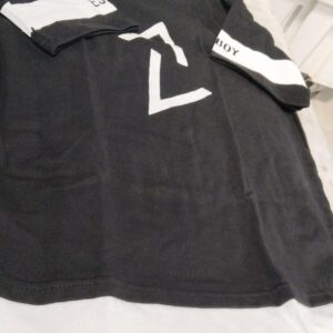 Black Color Printed T Shirt For Kids Boys Size 34