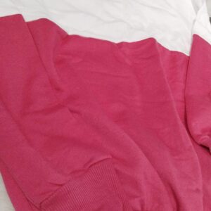 White And Pink Color Sweatshirt For Women Size S