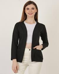 Black Color Shrug For Women Size L