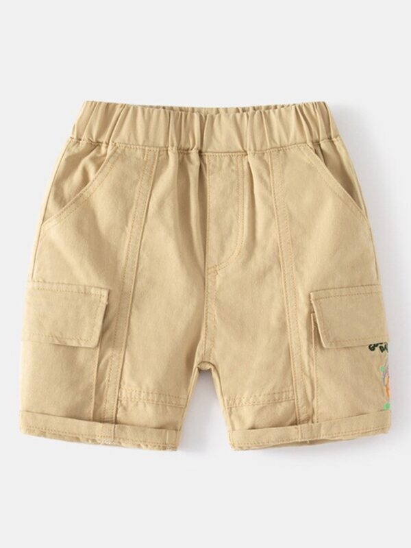 Style Cast Men Shorts Beige Color Size L 6 Pocket