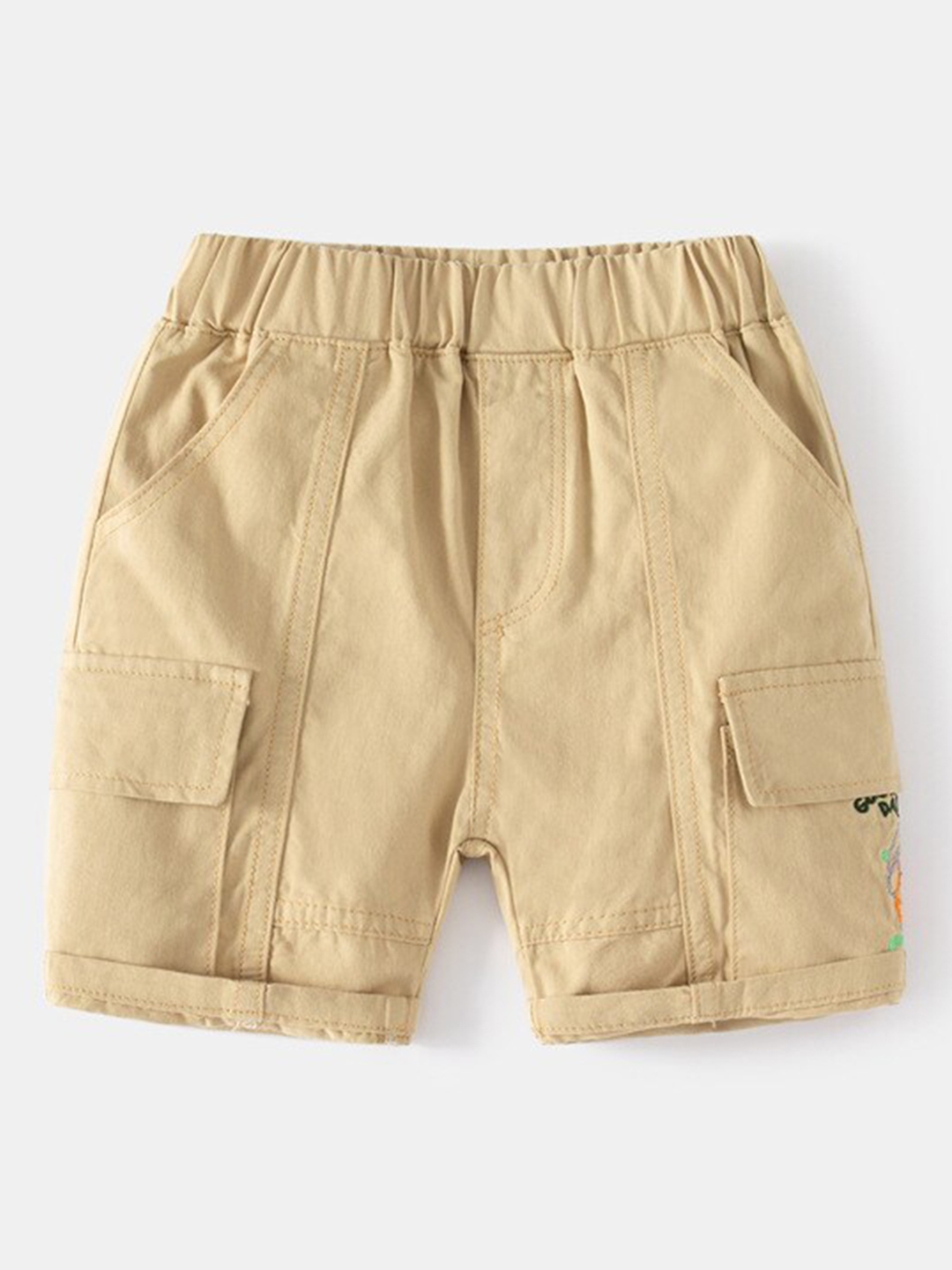 Style Cast Men Shorts Beige Color Size L 6 Pocket