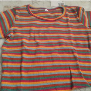 Women Multicolour Crop Top Size S