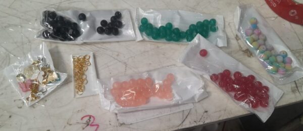 Necklace Bracelets Jewelry Making Kits Colorful Acrylic Crafting Beads Kit Multicolour