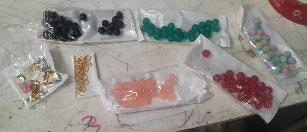 Necklace Bracelets Jewelry Making Kits Colorful Acrylic Crafting Beads Kit Multicolour
