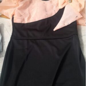 Girls Dress Peach Black Size 26