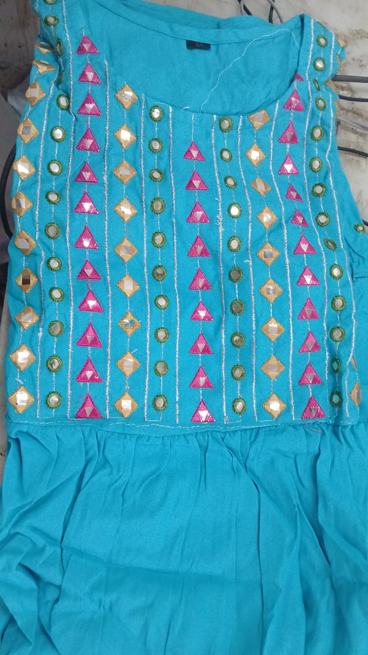 Kurti For Women Colour Blue Size Xl