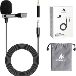 Maono Au 400 Lavalier Auxiliary Omnidirectional Microphone Black