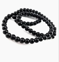 Unisex Charvi Black Beads Neck Chain
