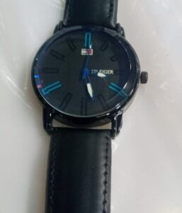 Analog Watch For Men Black And Blue Dial