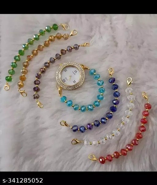 Crystal Changeable Watch Set For Women