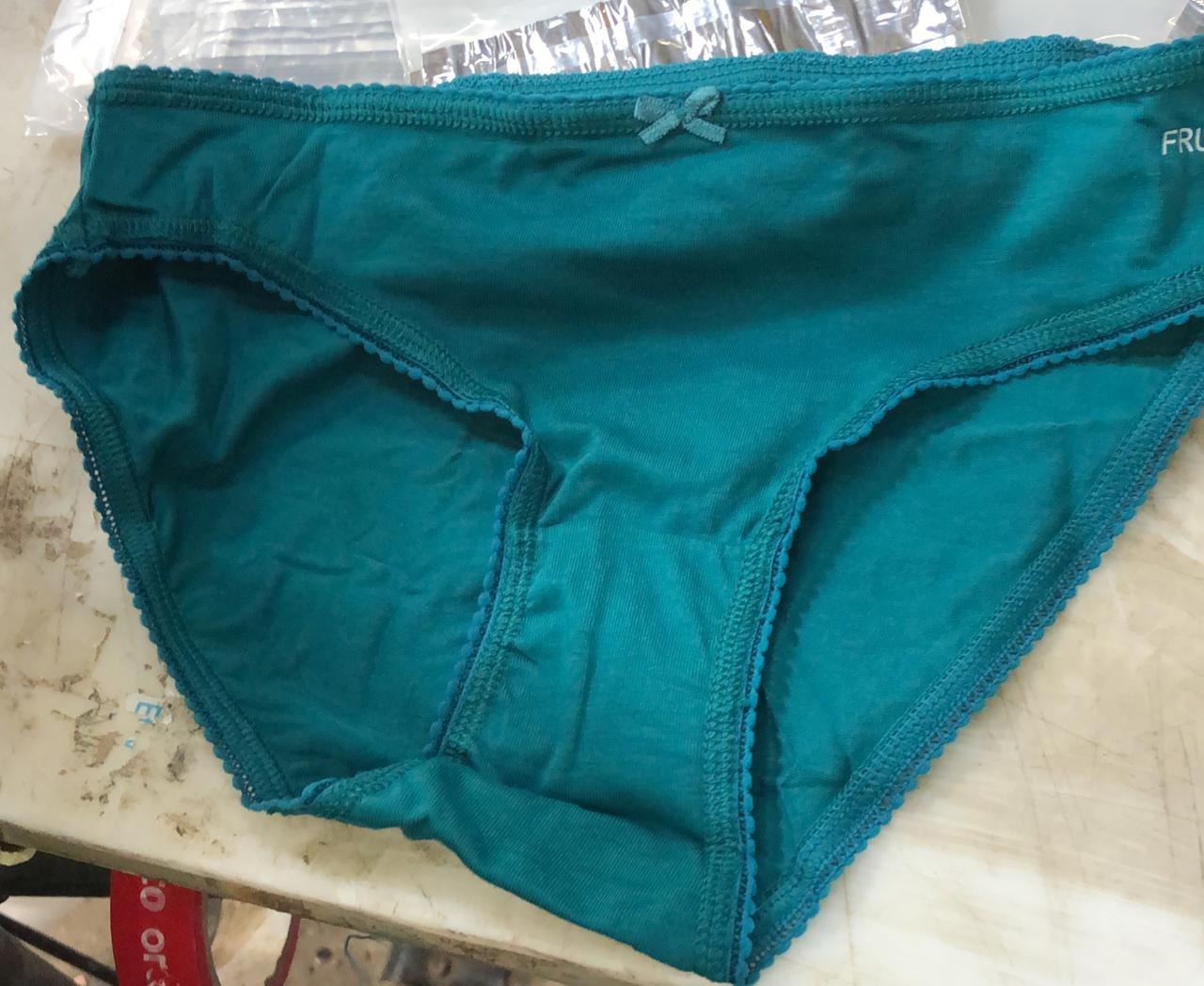 Fruit Of The Loom Green Color Pantie For Women Size S