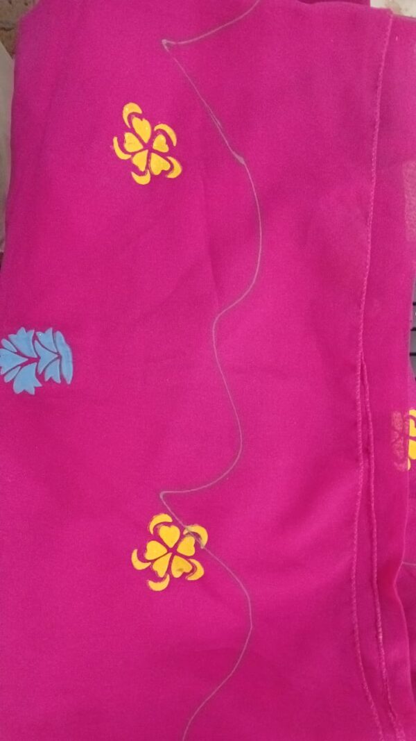 Saree For Women Color Pink
