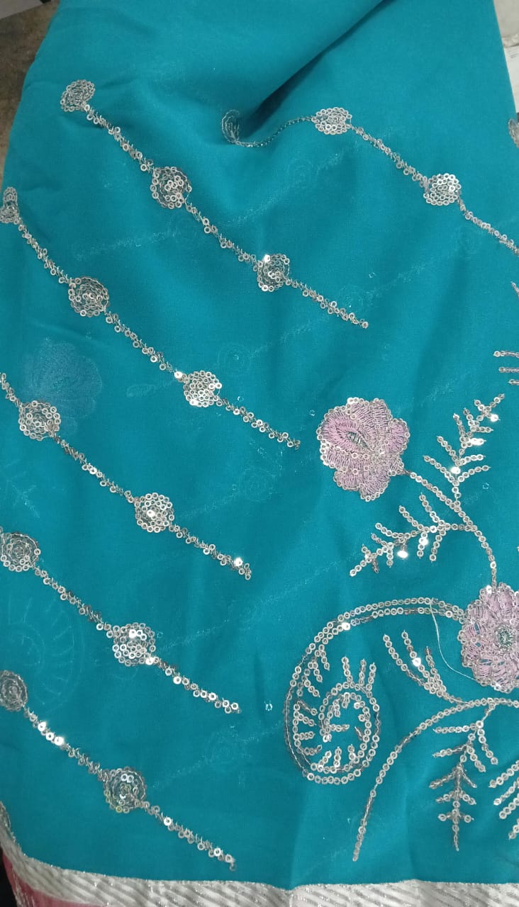 Saree For Women Colour Green