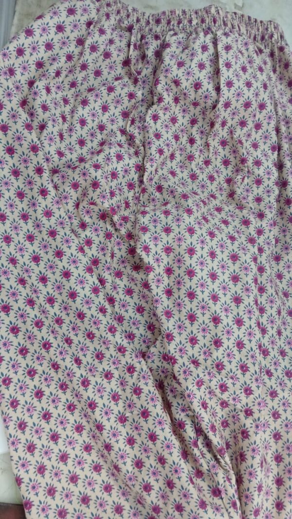 Women Pyjama Colour Pink Brown Size L