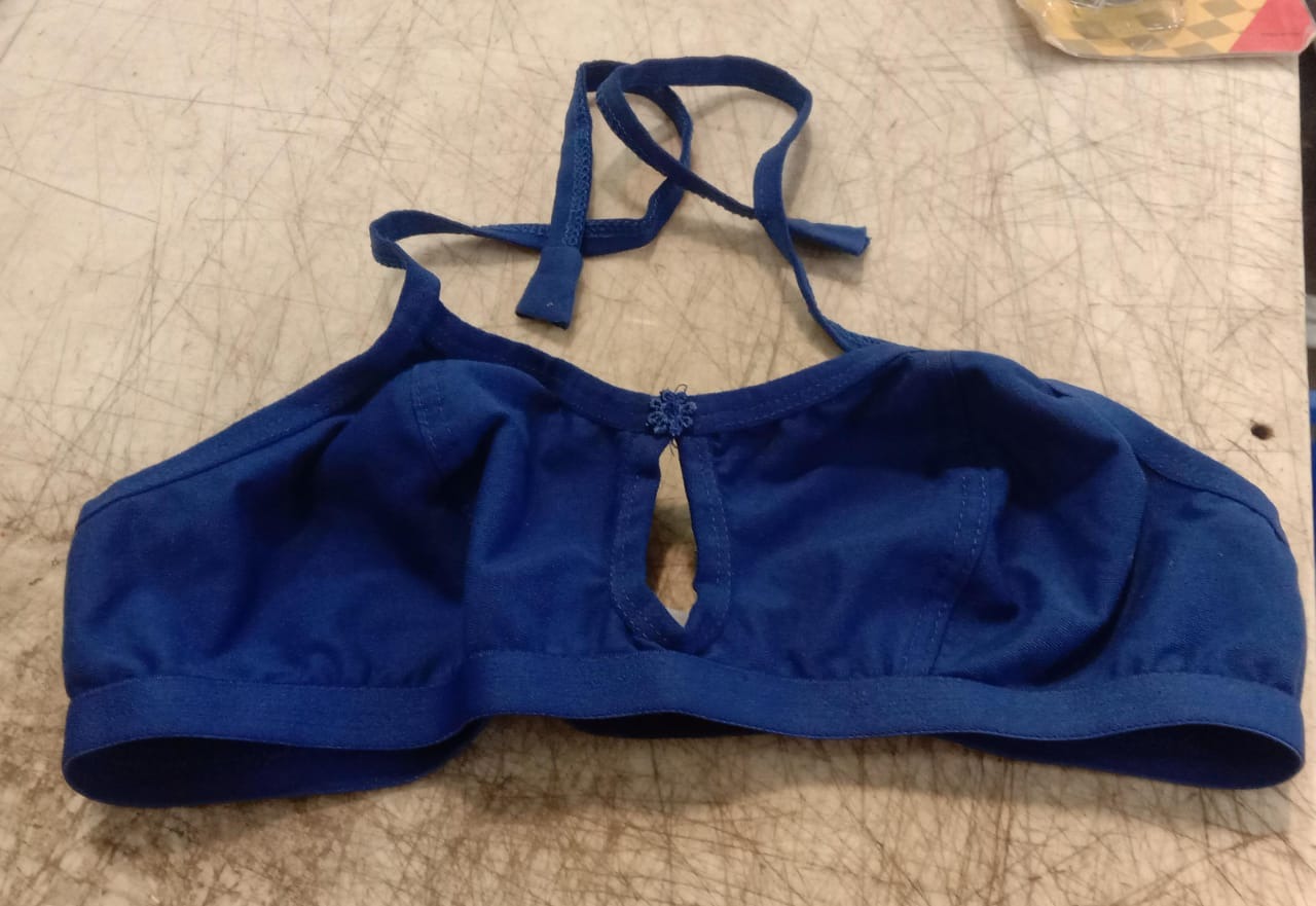 Women Blue Non Padded Bra Size 32