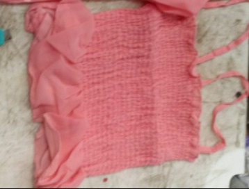 Women Lite Pink Color Top Dress Size M