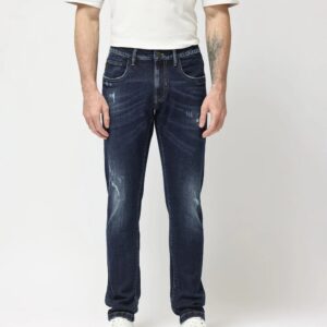 Rare Rabbit Medium Distress Dark Wash Denim Dili Dusky Navy Jeans For Men Size 32