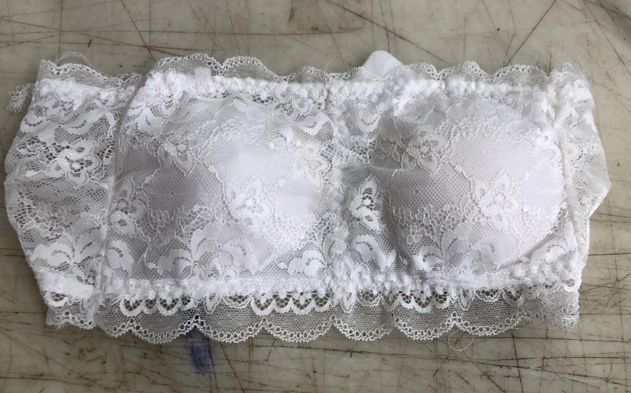 White Color Net Bra For Women Size 30