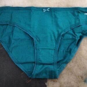 Woman Green Cotton Panty Size Xl