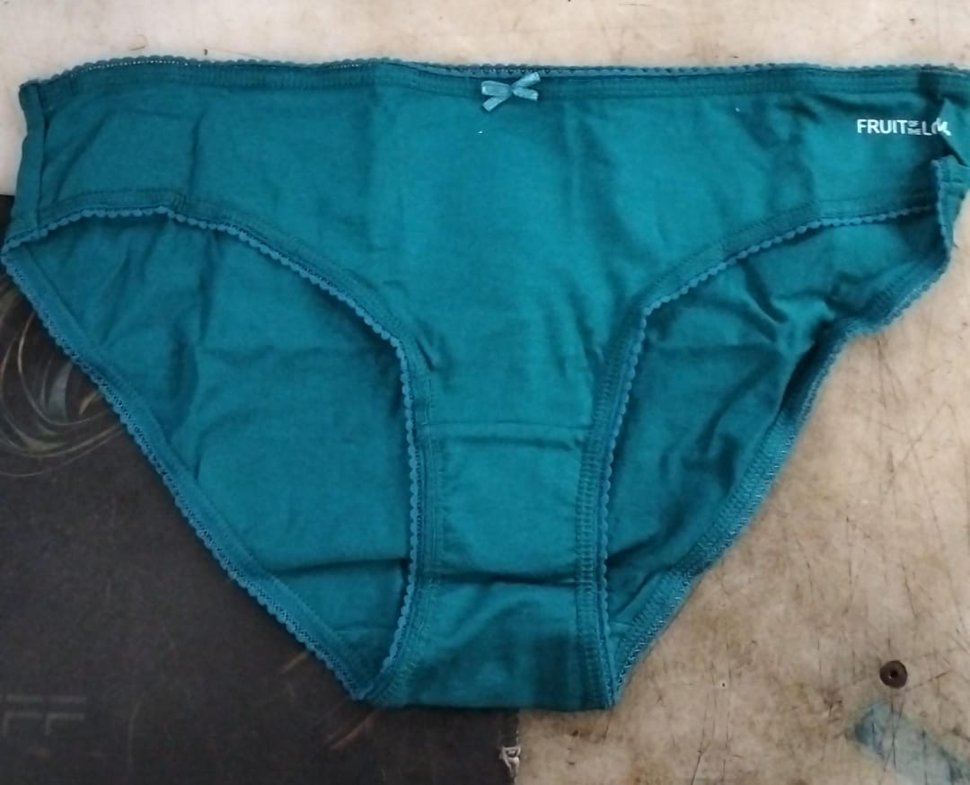 Woman Green Cotton Panty Size Xl