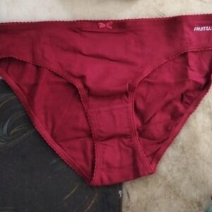 Woman Mehroon Color Cotton Panty Size Xl