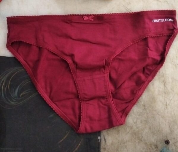 Woman Mehroon Color Cotton Panty Size Xl