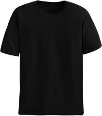 Plain Black Cotton T Shirt For Men Black Size 7Xl