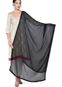 Women Black Dupatta