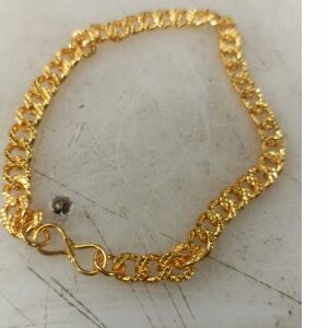 Men Stylish Gold Plated Hand Bracelet