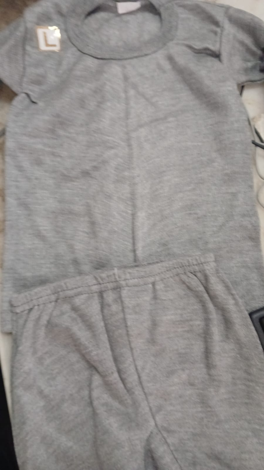 Dress For Kids Color Grey Size 1 To 2 Yrs