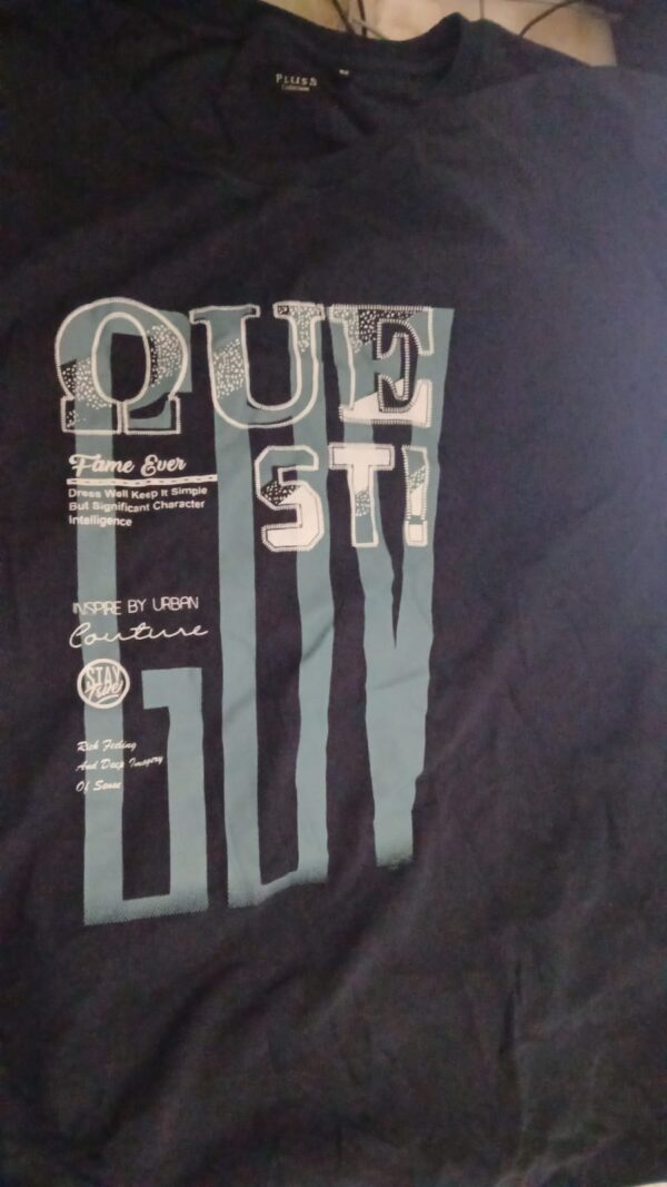 T Shirt For Men Color Navy Blue 3Xl